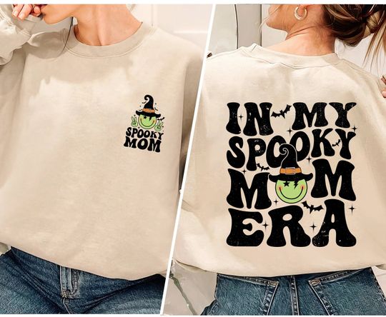 Discover In My Spooky Mama Era Crewneck Sweatshirt