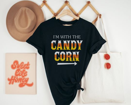 Discover Candy Corn Saying T-Shirt for Halloween