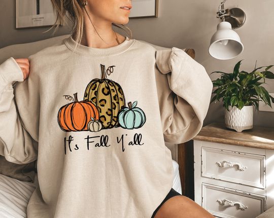Discover Fall Y'all Sweatshirt for Women