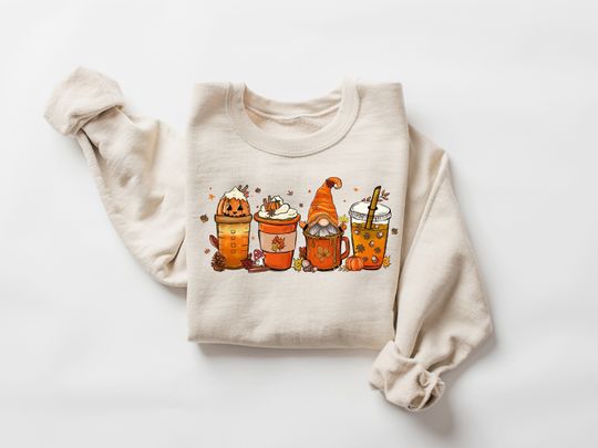 Discover Fall Coffee Pumpkin Sweatshirt for the Season