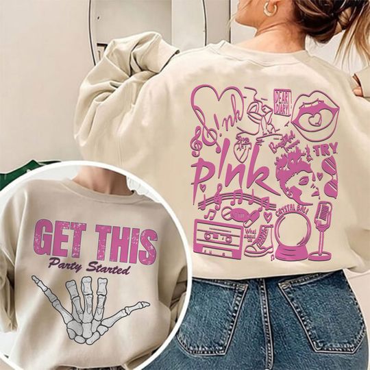 Discover Pink Singer Get This Party Started Tour Shirt, Stylish From PinkS Get This Party Started Tour
