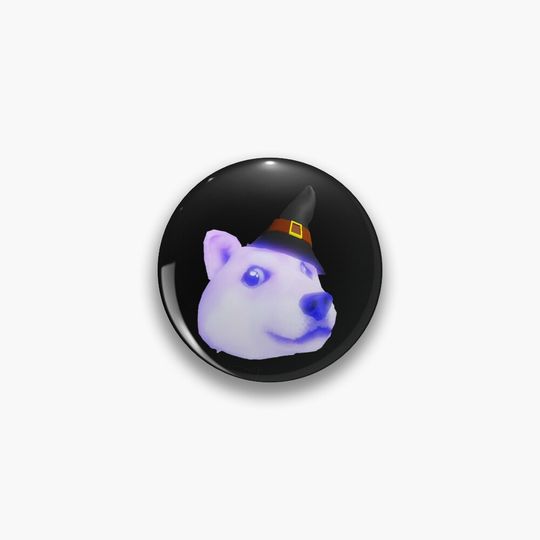 Discover Halloween Doge Meme | Angered witch doge halloween Gift  Pin