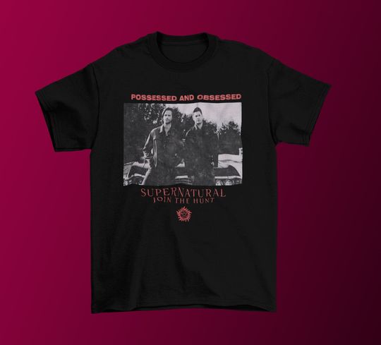 Discover Possessed and Obsessed Classic Unisex T-Shirt, Supernatural Shirt, Join The Hunt Shirt, Horror Movie Shirt,  Halloween Gift