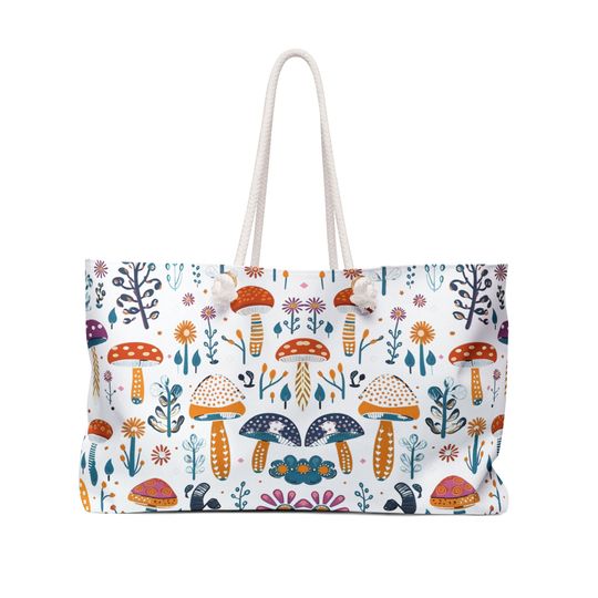 Discover Mushroom Weekender Bag