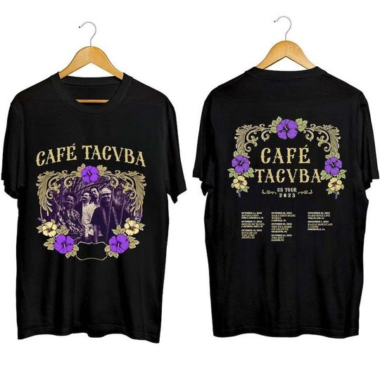 Discover Caf Tacvba US Tour 2023 Shirt, Caf Tacvba Band Fan Shirt