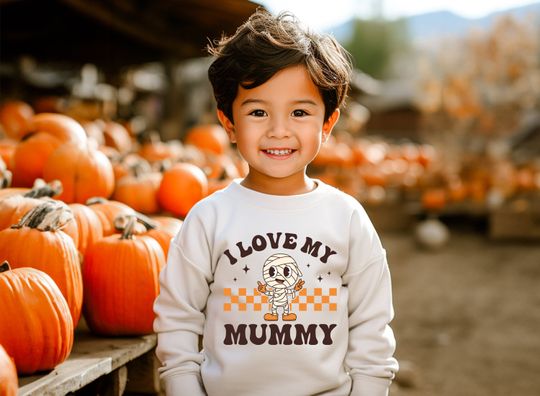 Discover I Love My Mummy Kids Halloween Sweatshirt