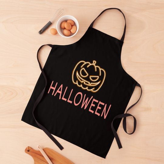 Discover Halloween Pumpkin Kitchen Apron