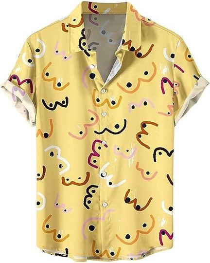 Discover 3D Printed Ladies Chest Hawaiian Shirt