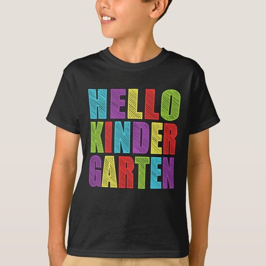 Discover Hello Kindergaten - 1st Day of Kindergarten T-Shirt