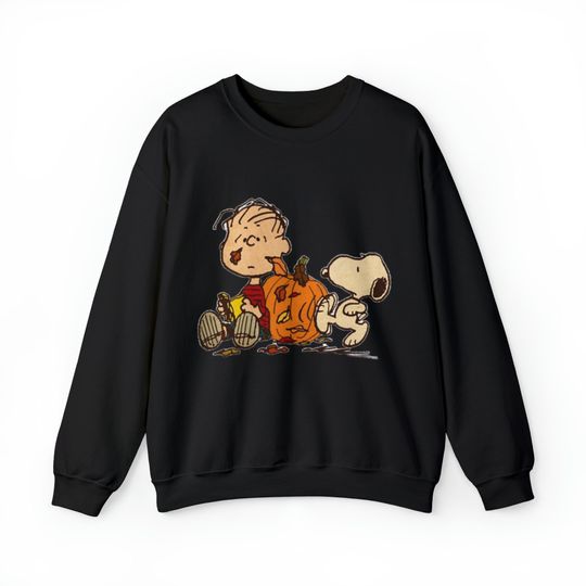 Discover Charlie Brown and Snoopy Fall Themed Unisex Crewneck Sweatshirt