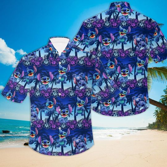 Discover Blue Dog Hawaiian Summer Vacation Shirt