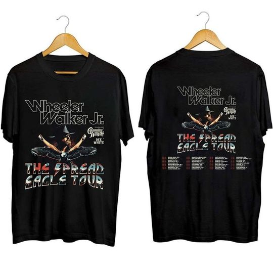 Discover Wheeler Walker, Jr. The Spread Eagle Tour 2023 Shirt, Wheeler Walker, Jr. Fan Shirt