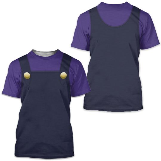 Discover Super Game Bros Costume Cosplay 3D Shirt, Game Halloween Costume Shirt