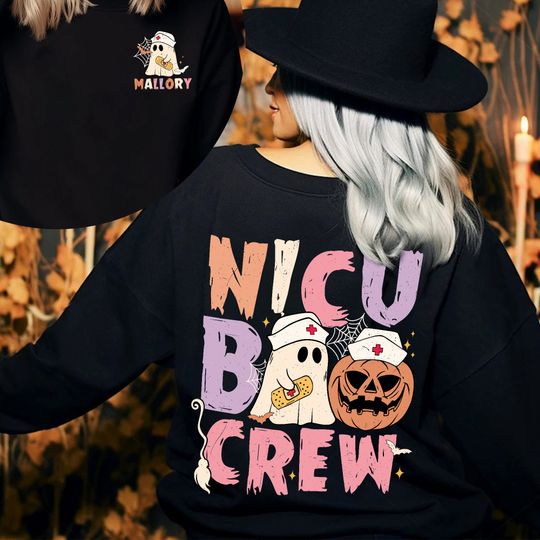 Discover Nicu Boo Crew Halloween Shirt - Spooky Gift for Neonatal Nurses