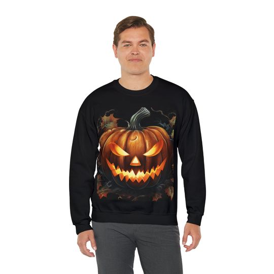 Discover Jack-o-lantern Halloween Unisex Heavy Blend Crewneck Sweatshirt