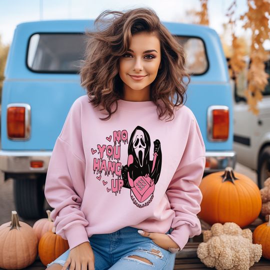 Discover No You Hang Up Ghostface Halloween Sweatshirt