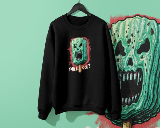 Discover Funny Halloween Chill Out Unisex Sweatshirt
