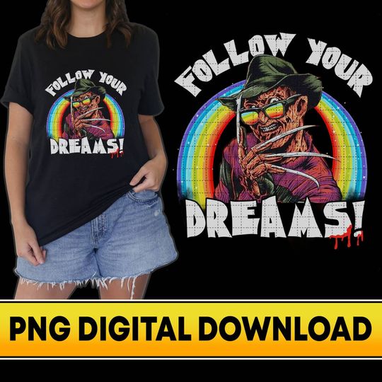 Discover Freddy Krueger PNG, Nightmare on Elm Street PNG,Horror Movie Sublimation Designs, Instant Download, Sublimation Designs, Instant Download