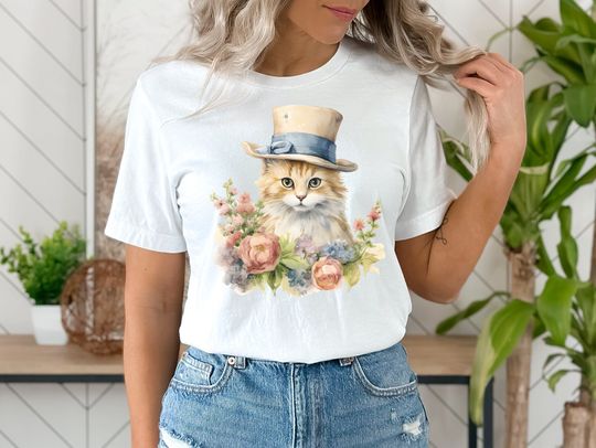 Discover Cottagecore Fairy Aesthetic Cat Shirt