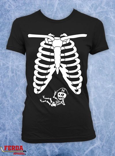 Discover Baby Skeleton future mommy pirate shirt funny halloween mom to be maternity pregnant cute costume idea tshirt tumblr fall clothing tee 094
