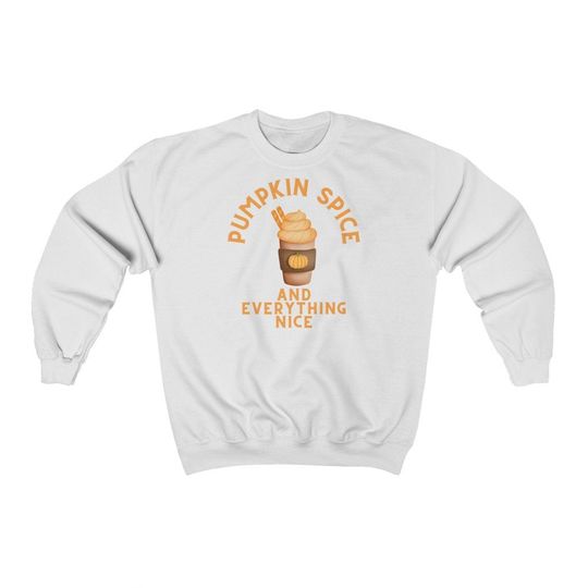 Discover Pumpkin spice and everything nice Heavy Blend comfy Crewneck Sweatshirt