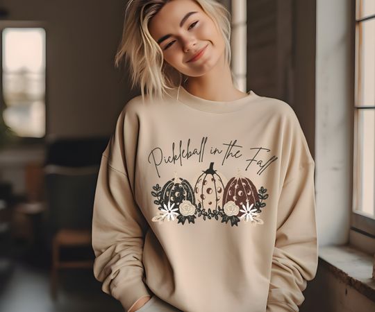 Discover Pickleball in the Fall Crewneck Sweatshirt, Halloween Shirt