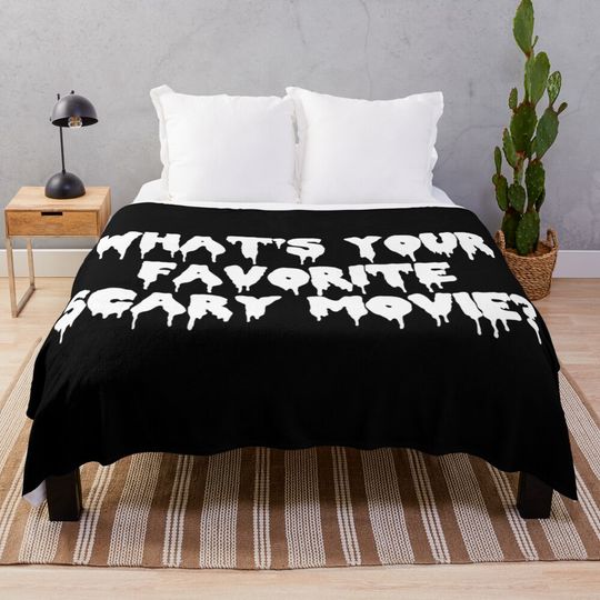 Discover What's Your Favorite Scary Movie Throw Blanket