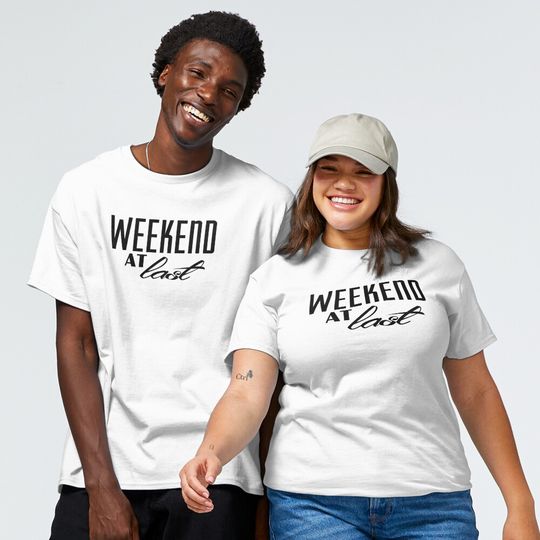 Discover Weekend At Last (black/white) Classic T-Shirt