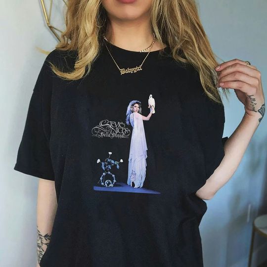 Discover Bella Donna White Bird T-Shirt, Stevie Nicks Shirt, Fleetwood Mac Shirt