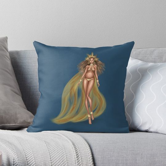 Discover Goddess  Throw Pillow