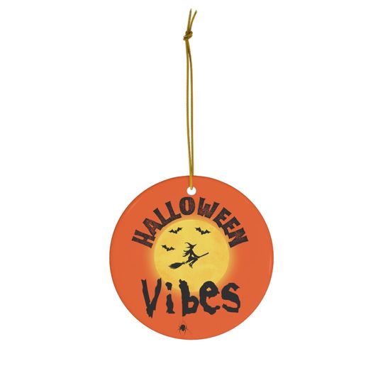 Discover Ceramic Halloween Ornament. Halloween Vibes Ornament