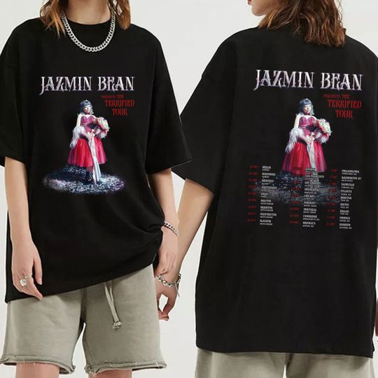 Discover Jazmin Bean The Terrified Tour 2023 Shirt, Jazmin Bean Fan Shirt