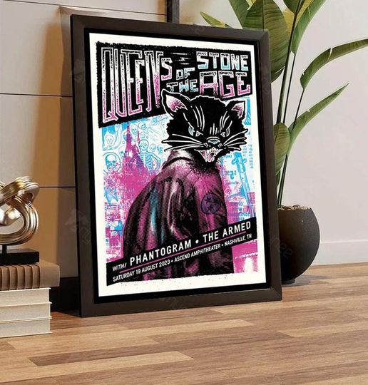 Discover Queens Of The Stone Age 2023 Tour Ascend Amphitheater Poster