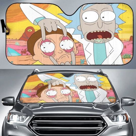 Discover Funny Rick And Rickandmorty Car Auto Sun Shades, Car Accessories
