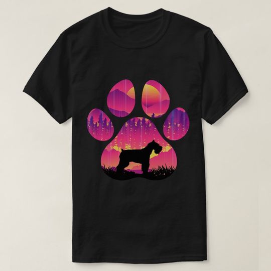 Discover Standard Schnauzer Paw Mom Dad Dog Lover Women Men T-Shirt