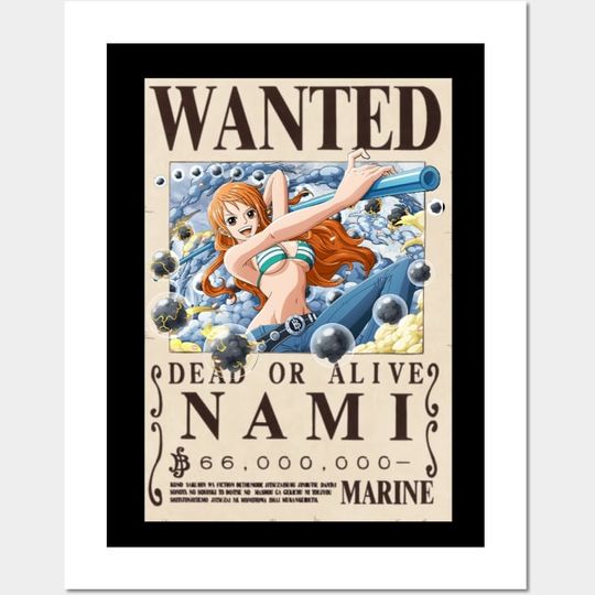 Discover Nami Wanted One Piece Poster