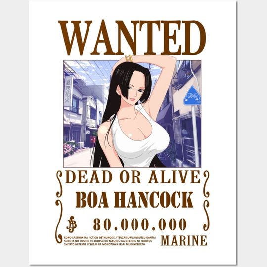 Discover Boa Hancock One Piece Fashion Wanted - Boa Hancock - Posters and Art Prints