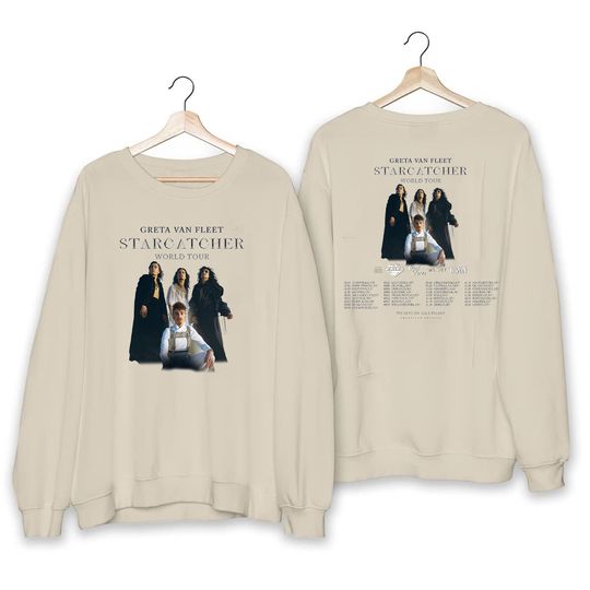 Discover Greta Van Fleet Starcatcher World Tour 2023 Double Side Sweatshirt