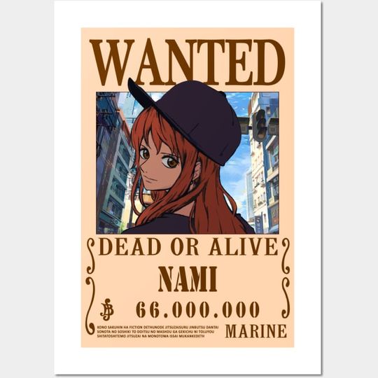 Discover Nami Wanted One Piece Poster