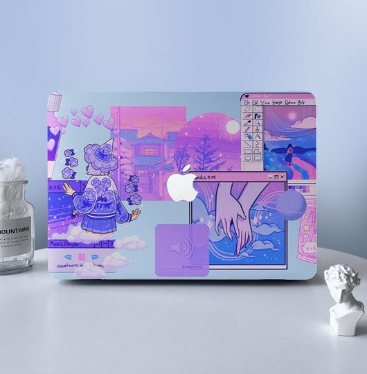 Discover Kawaii 90s Y2K Window Laptop Skin