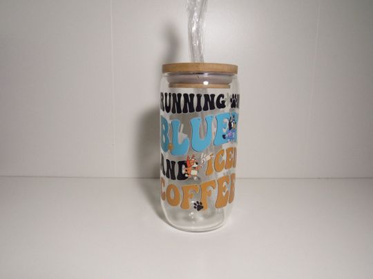 Discover BlueyDad coffee Libby cup, Glass can