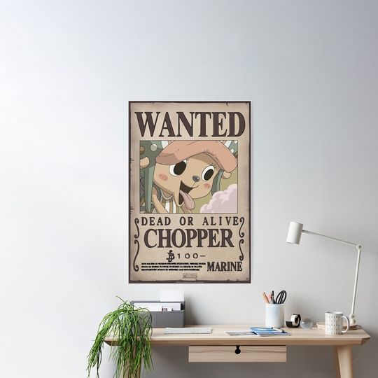 Discover Chopper Wanted One Piece Poster