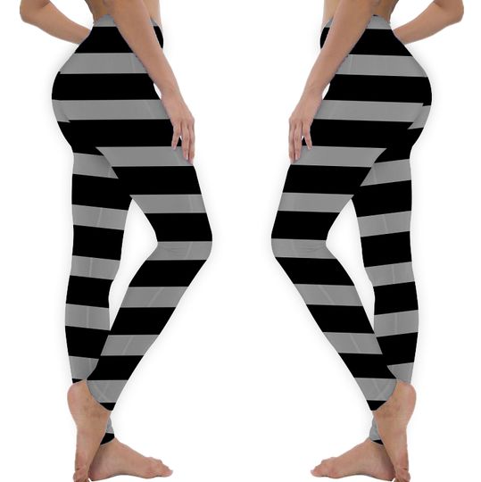 Discover Black and grey stripes Leggings