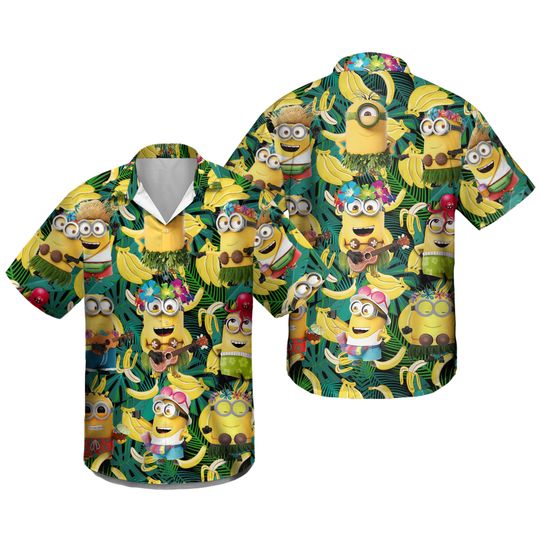 Discover Minions Banana Hawaiian Shirt