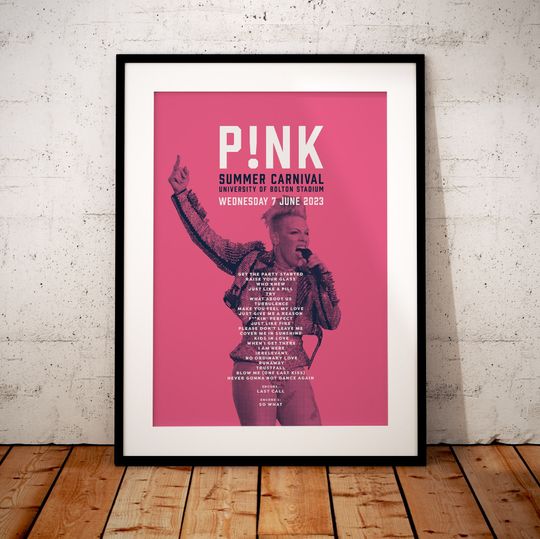Discover Pink Inspired | Set List | Illustration