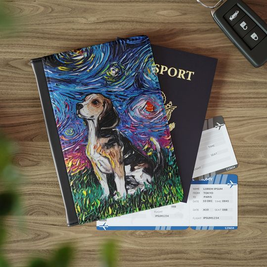 Discover Chihuahua Starry Night Dog Lover Passport Cover
