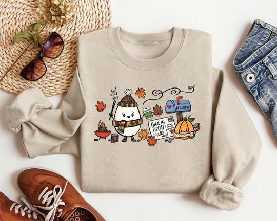 Discover Cute Humpty Dumpty Had A Great Fall Sweatshirt For Pumpkin Season, Fall Season Shirt, Autumn Lover Gift