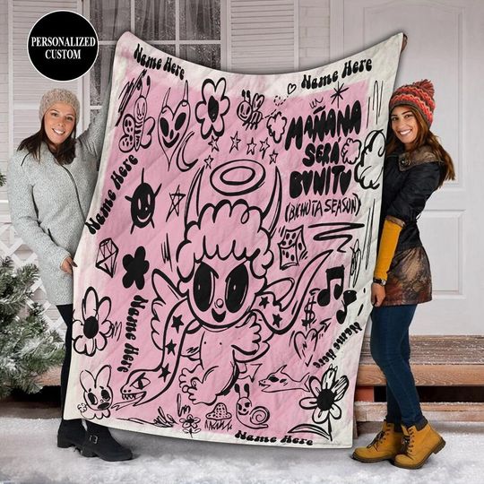 Discover Personalized Karol G Music Blanket, Maana Ser Bonito Fleece Blanket