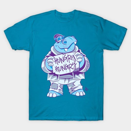 Discover Hungry Hippo - Funny - T-Shirt
