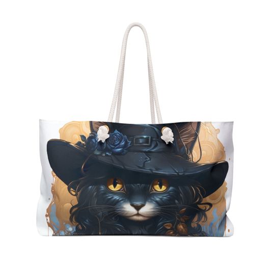 Discover Cat Witch Cat Lover Weekender Bag